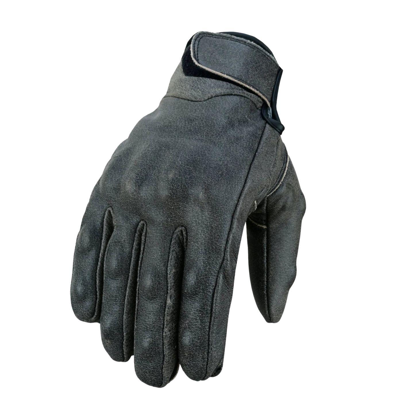 cowhide leather gloves – pu armored durable winter riding gloves