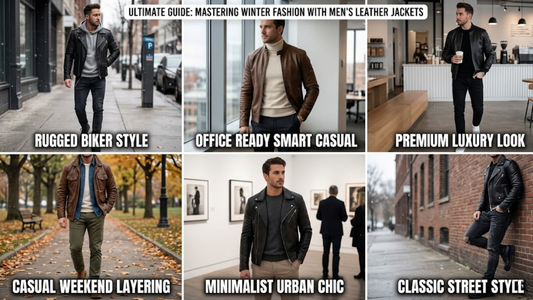 Top Winter Outfit Ideas with Men’s Leather Jackets
