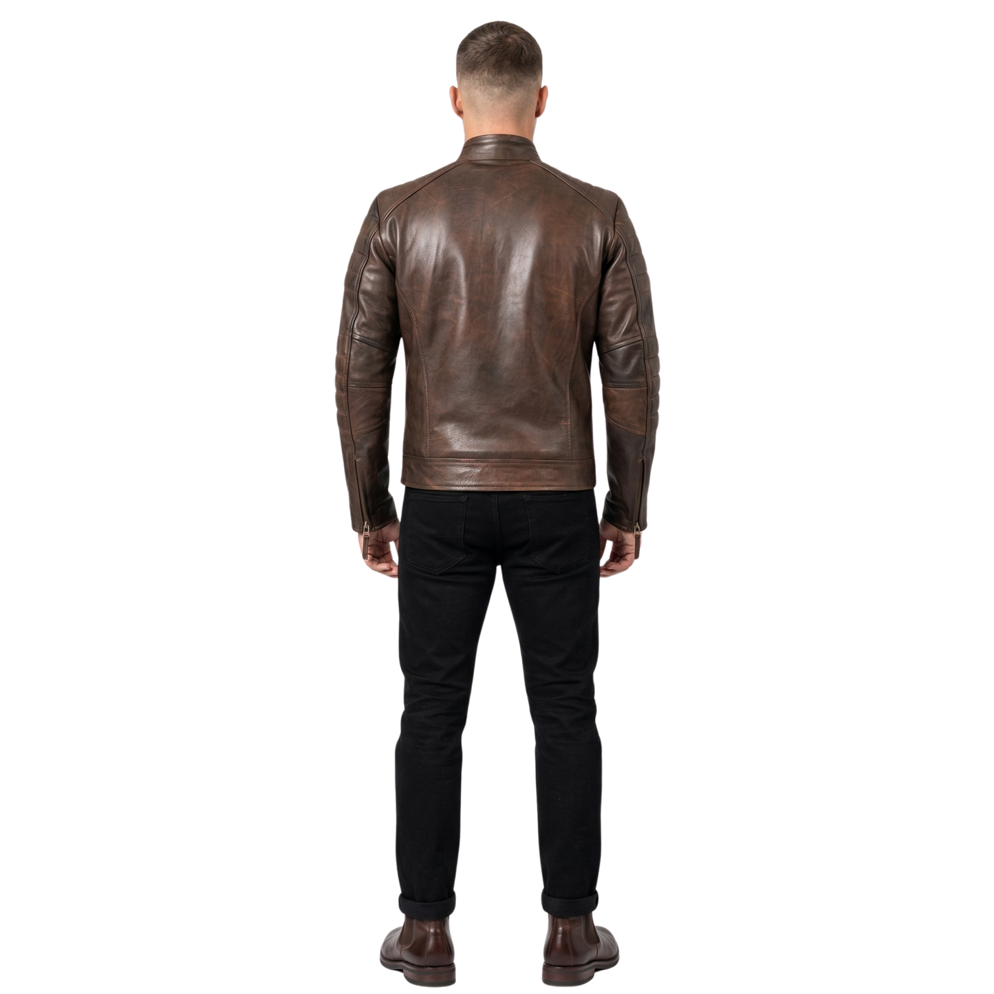 men’s weybridge leather jacket