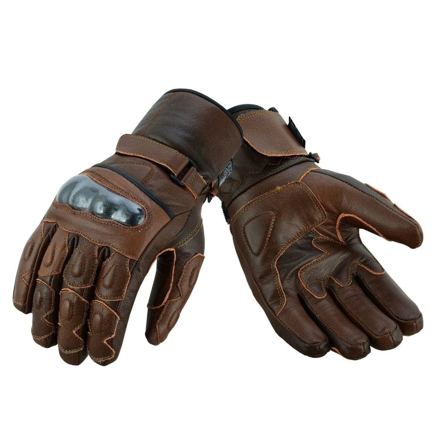 winter motorcycle gloves cowhide leather waterproof biker gear