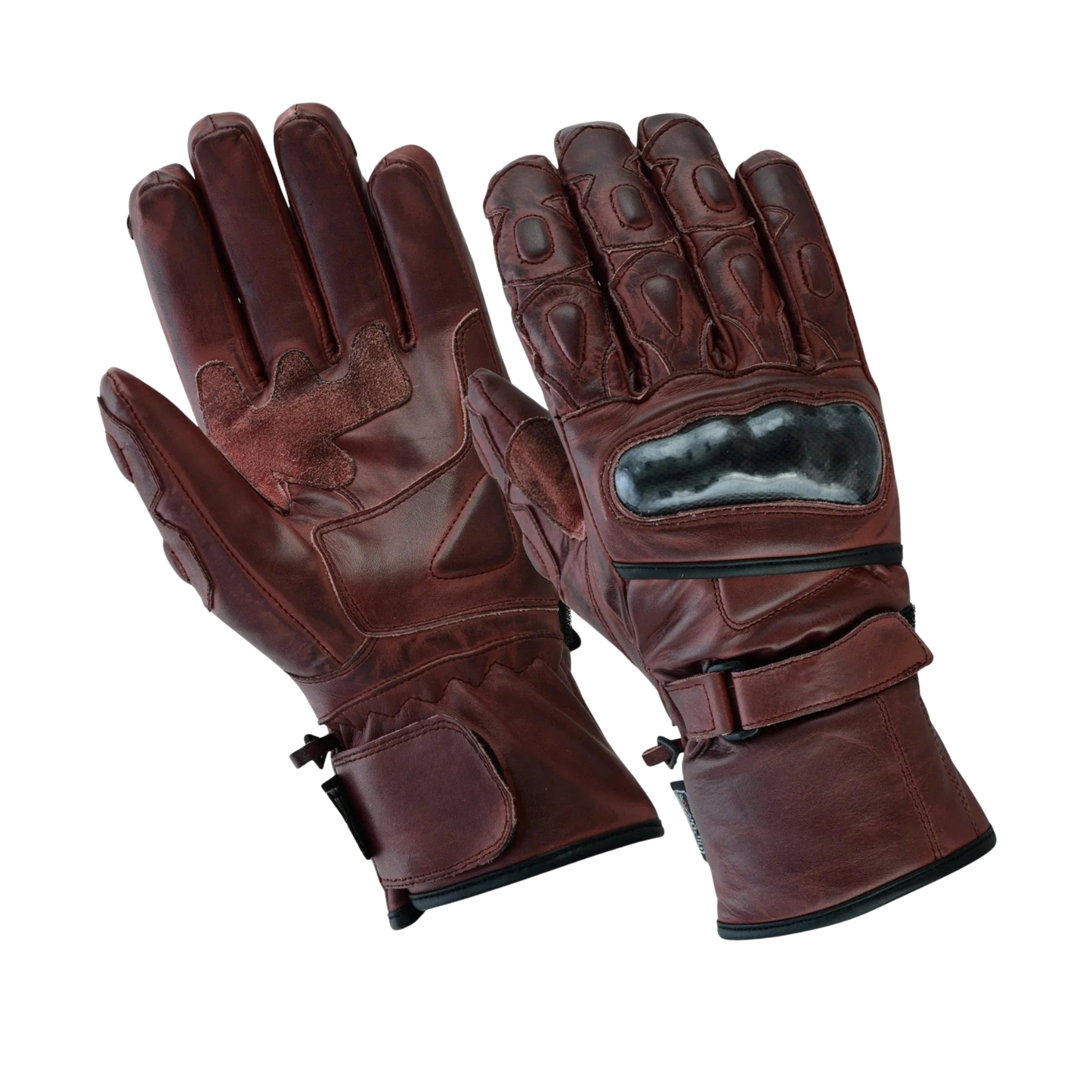 winter motorcycle gloves cowhide leather waterproof biker gear