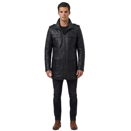 Aberdeen Men's Leather Jackets – Smart Casual Leather  Coat
