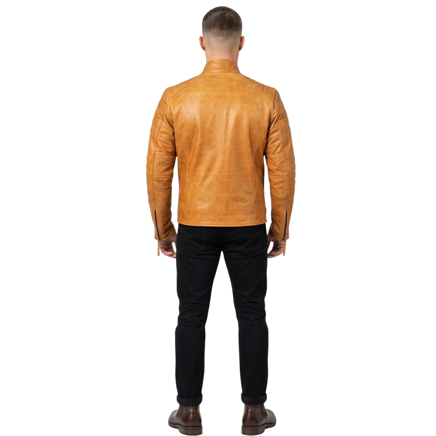 men’s weybridge leather jacket