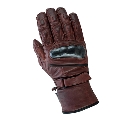 Winter Motorcycle Gloves Cowhide Leather Waterproof Biker Gear