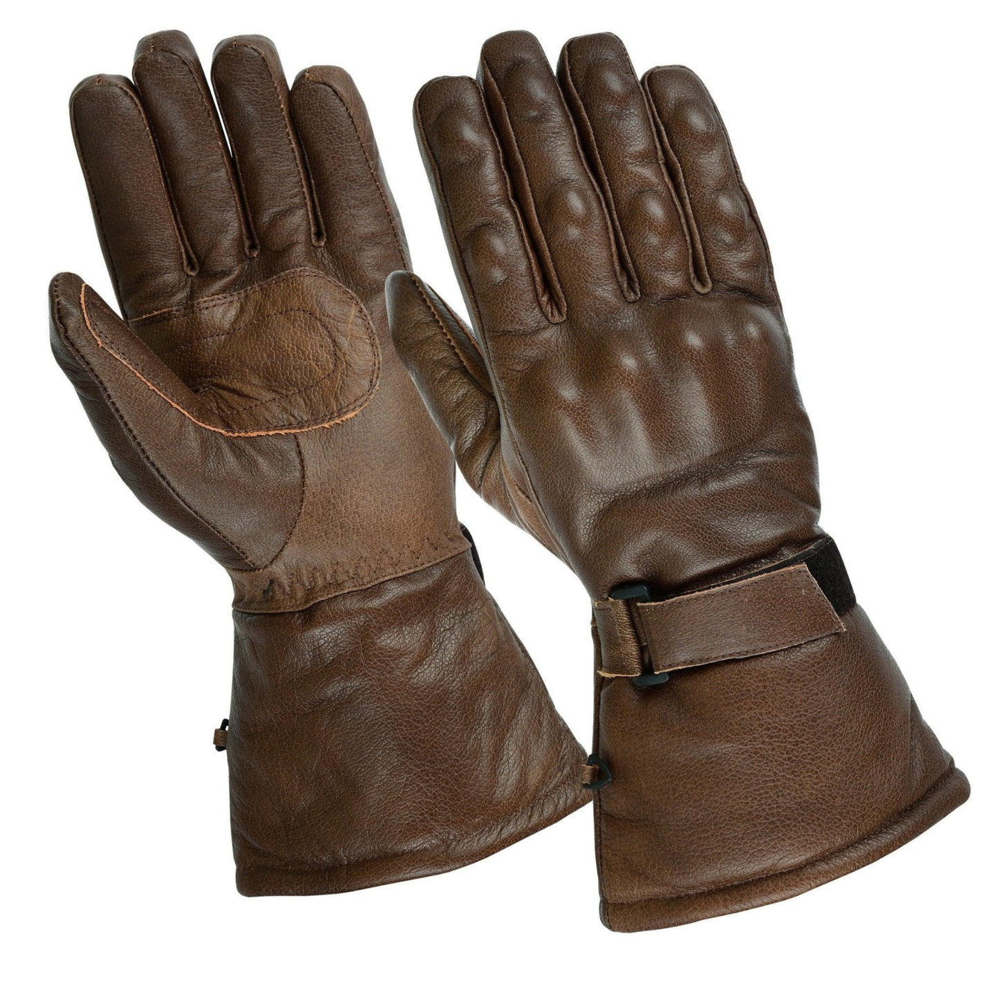 winter motorcycle gloves-cowhide leather waterproof riding gear