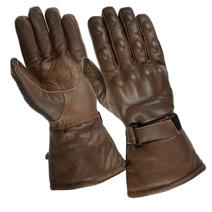Winter Motorcycle Gloves-Cowhide Leather Waterproof Riding Gear